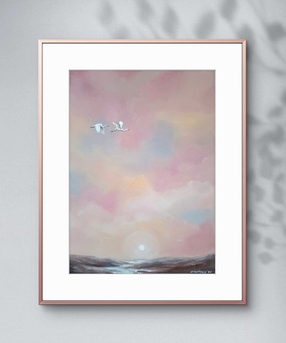 Acrylbild original landschaft - original,