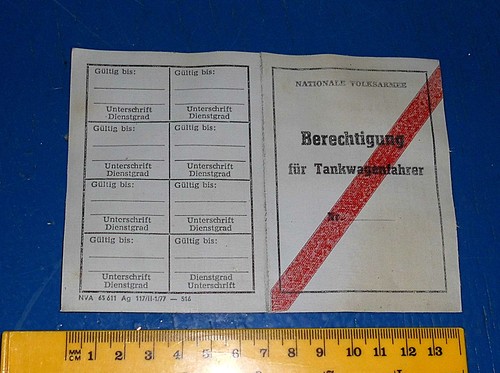 Original ddr nva blanko - nva,