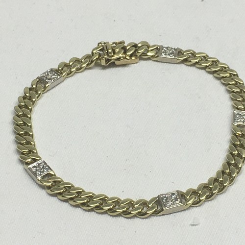 Panzerarmband gold 585 massiv - panzerarmband,
