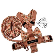 Hunde Y-Geschirr - Hundegeschirr - Roségold 