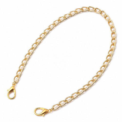Taschenkette 42cm gold mit - taschenkette,