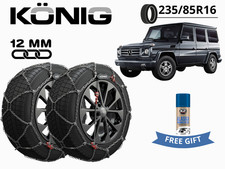 Ketten Schnee Konig 12MM XG12PRO Gr 265 235/85R16 für Mercedes G + Geschenk
