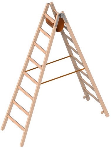 Layher 1038 holzstehleiter 2x8 - layher,