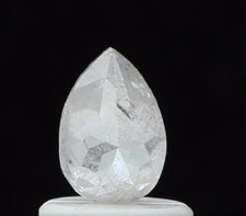 0.49ctw Birne Form Weiß