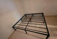 Metallbett Bett Bettgestell Einzelbett Doppelbett mit Lattenrost Gästebett 41 H