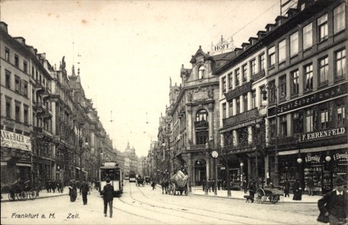 Frankfurt main straße - ak, am