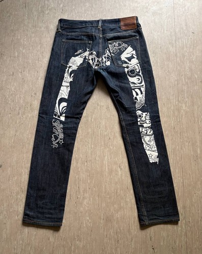 Evisu straight leg jeans - straight,