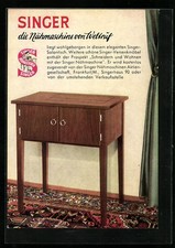 Reklame für Singer-Salontisch, Ansichtskarte 