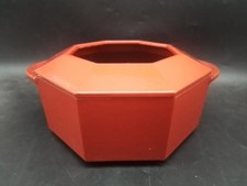 Staub 8-Eckiger Gusseisen Fonduetopf Rot Nr.66