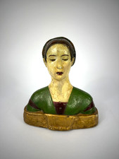 Büste Hippolyta Maria Sforza Skulptur Kopf Frau Dame 20. Jh. Italien Ton Deko