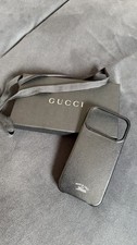 Gucci black leather - black, grainy