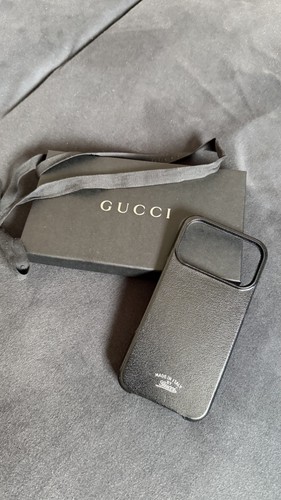 Gucci black leather grainy - gucci,