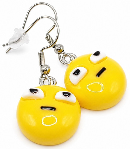 Emoji ohrringe edelstahl - emoji,