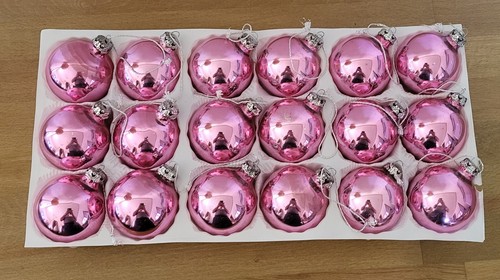 18tlg glas weihnachtskugeln - glas,