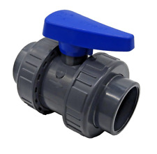 PVC Kugelhahn Absperrhahn Absperrventil 2 x Klebemuffe DN 50 / 63 mm / PN 16