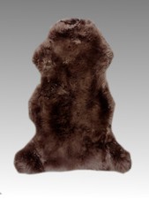 Echtes Lammfell Fell natur weich & ideal für Deko, Baby, Auto Braun