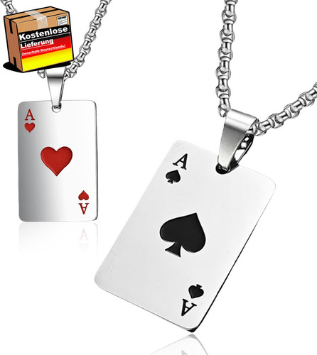 Edelstahl halskette herren mit - halskette,