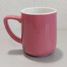 Tchibo Kaffeebecher Kaffeetasse in Rosa Höhe 9,6cm Durchmesser 7,5cm - Sehr gut