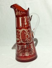 Antiker glas krug rubin - antiker,