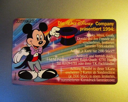 Telefonkarte the disney - -,