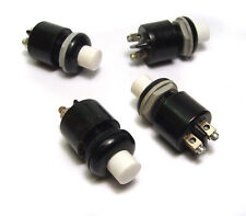 4x Telefon-/Prüf-Taster, 14 mm Einbau-Durchmesser, 220V / 1A, 1-polig Schließer