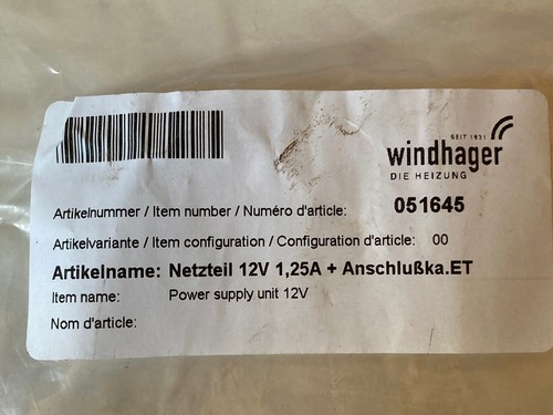 Windhager netzteil 051645 - netzteil,