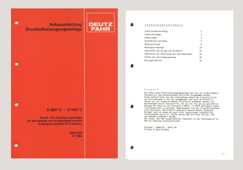 Deutz fahr werkstatthandbuch - deutz,