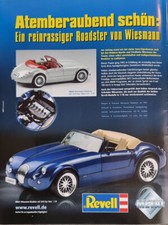 REVELL WERBESEITE...Wiesmann Roadster  in 1-18 .... Zeitungsanzeige  #0506f