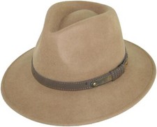 Balke Hut 100 % Wolle Outdoorhut crushable waterproof Wollfilzhut 30195339 braun