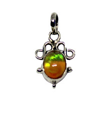 Äthiopen Opal Anhänger 925 Silber Schmuck Edelsteinanhänger Welo opal farbspiel 