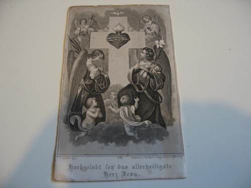 Andachtsbild heiligenbild herz - andachtsbild,