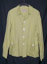 Leinenjacke von Marlboro Classics gelbgrün Gr. L wie 40/42 sportlich geknöpft