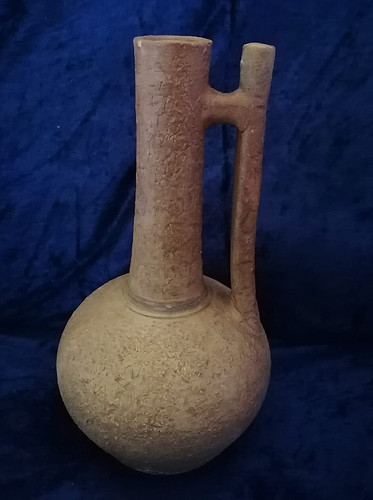 Vase ton handarbeit antik - ton,