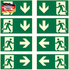 Notausgangsschild Set 8 Stück