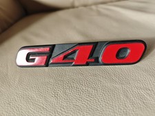 Auto Emblem Rot Schwarz G40 Für VW Polo Volkswagen Turbo Vintage Logo Selten VR6