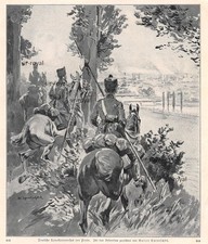 Deutsche Kavallerie Vorhut vor