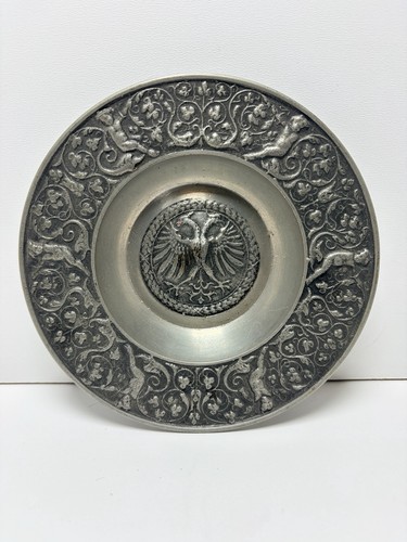 Runder zinnteller mit - zinnteller,