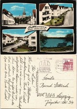 Zellhausen Mehrbild-AK mit Straßen, Wingertspfad und Baggersee 1983/1975