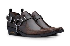 Herren Leder Westernschuhe