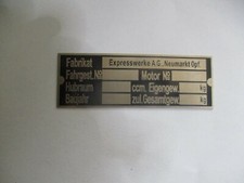 Typenschild schild express - schild,