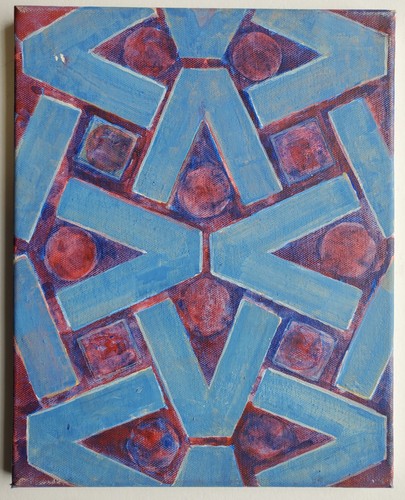 Gemälde acryl konstruktiv - gemälde,