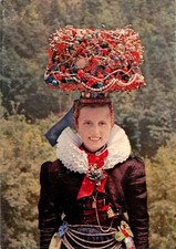 St Georgen  Schwarzwald Schwarzwaldtracht mit 5 Pfund schwerer Schappel