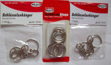 Schlüsselringe - 15 Stück verschiedene Größen  2 x 2 Schlüsselanhänger - Meyco