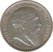 Baden 2 Mark 1907 Auf den Tod