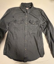 Levi S Jeans Hemd Langarm Grau