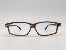 Echt Horn Brille Damen Rechteckig Oval Vintage 1980er Seide Gold Sandra XVII