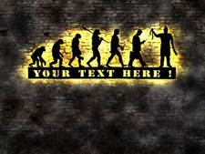 LED Schild Metzger Metzgerei