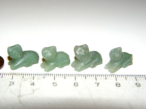 Stück jade mini anhänger - 4,