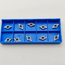 10x DCGT070204-AK Wendeschneidplatten für Aluminium (7° Fase)