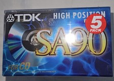 5 Stück TDK SA 90 Kassetten